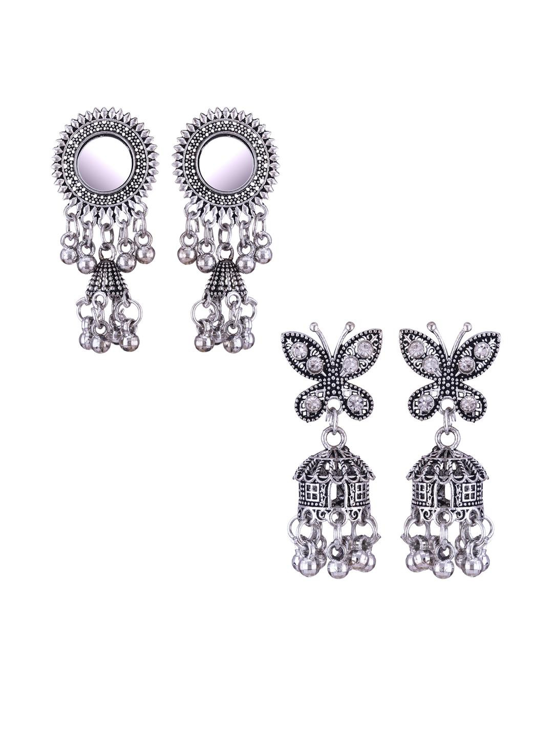 Sangria Alloy Silver-Plated Earrings