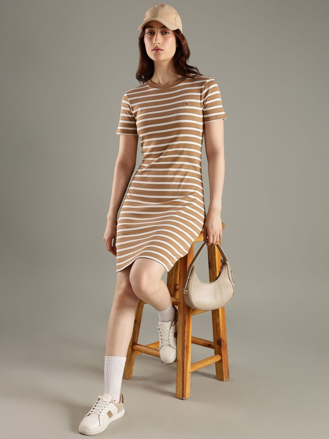 Tommy Hilfiger Cotton Crew Neck T-Shirt Dress