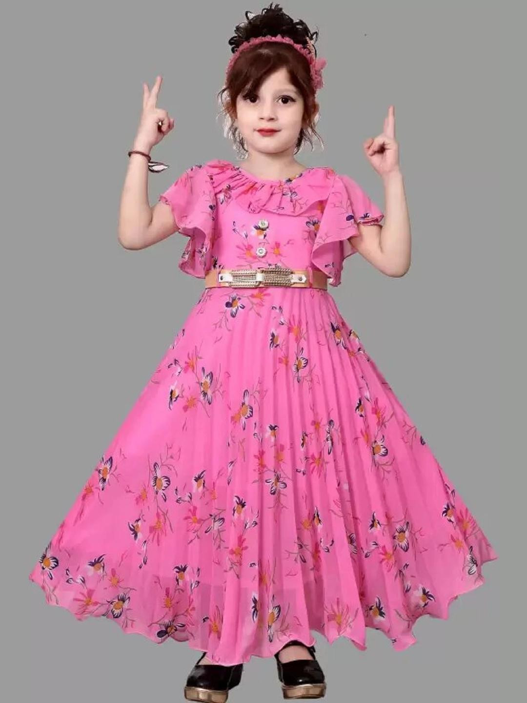 PRENA FASHION Girls Pink Dresses