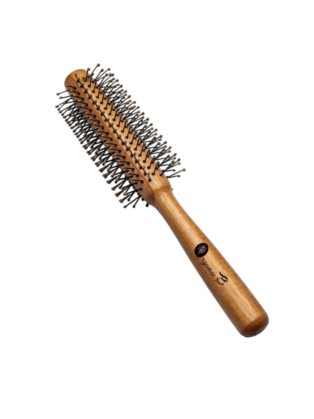 Organic B Wooden Hair Roller Brush - Brown