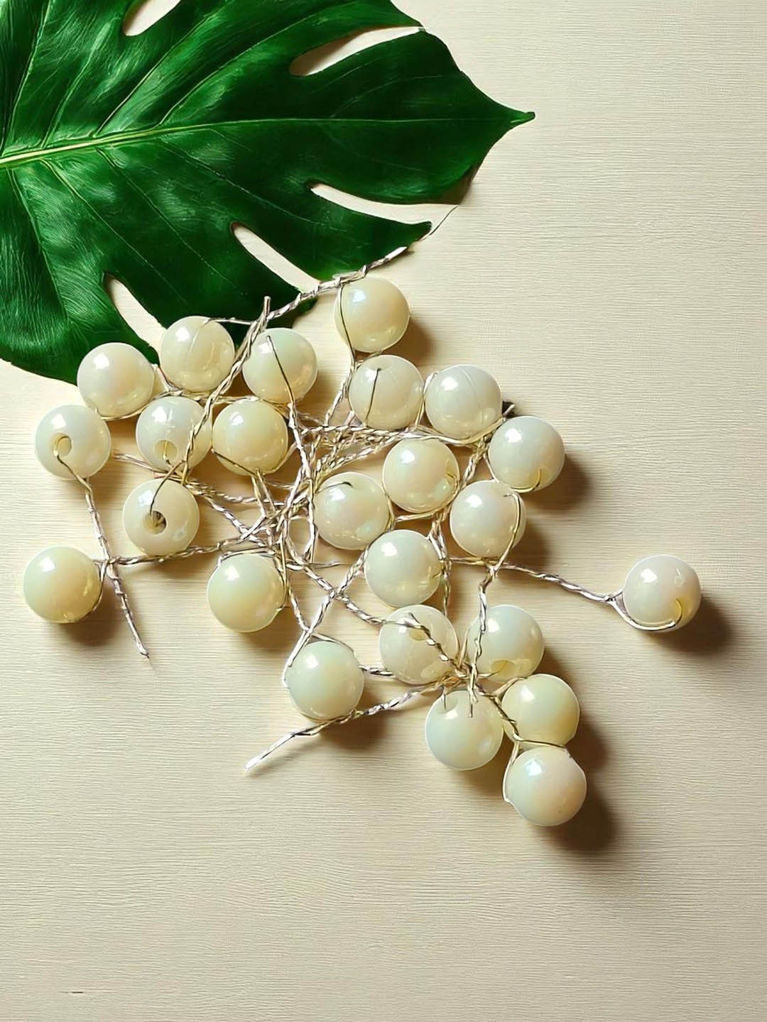 CHANDERKASH Set Of 24 Bridal U-Shaped Faux Pearls Hair Pins
