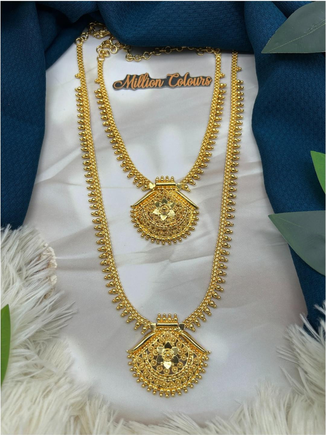 million colours Gold-Plated Copper Jewellery Set