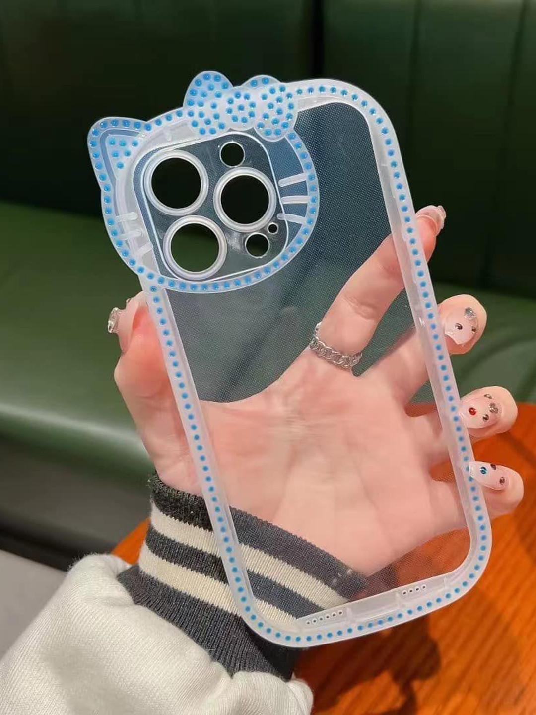 CASE CREATION Transparent Real 3D iPhone 13 Bumper Case Mobile Accessories