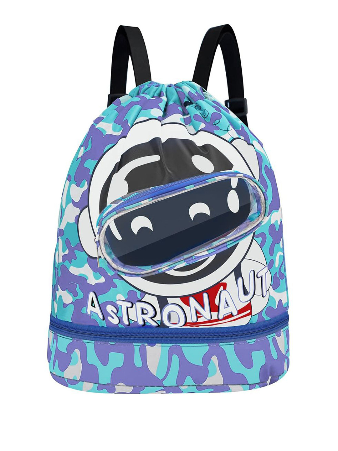 Gustave Kids Printed Swim Gear Storage Waterproof Backpack with Shoe Pocket