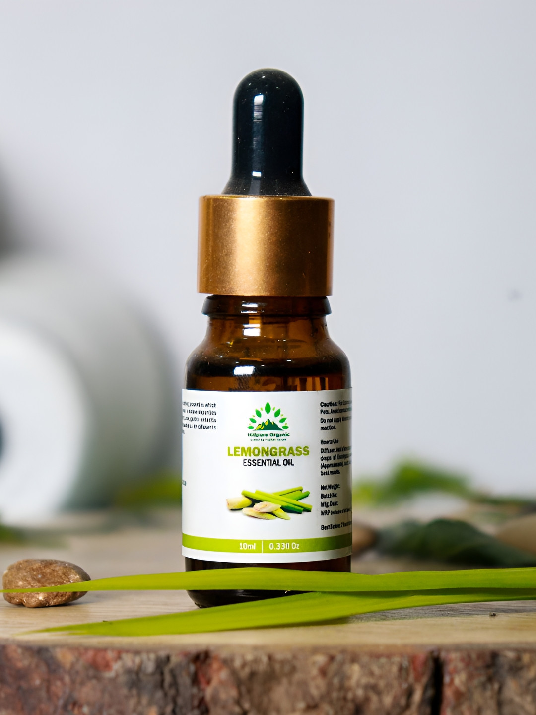 Hillpure Organic Lemongrass Pure & Natural Essential Oil - 10 ml