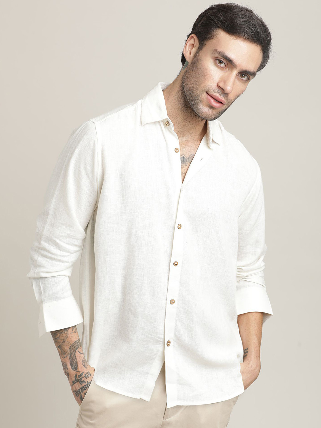 Saltpetre Relaxed-Fit Shirt With Chino Trousers Co-Ords