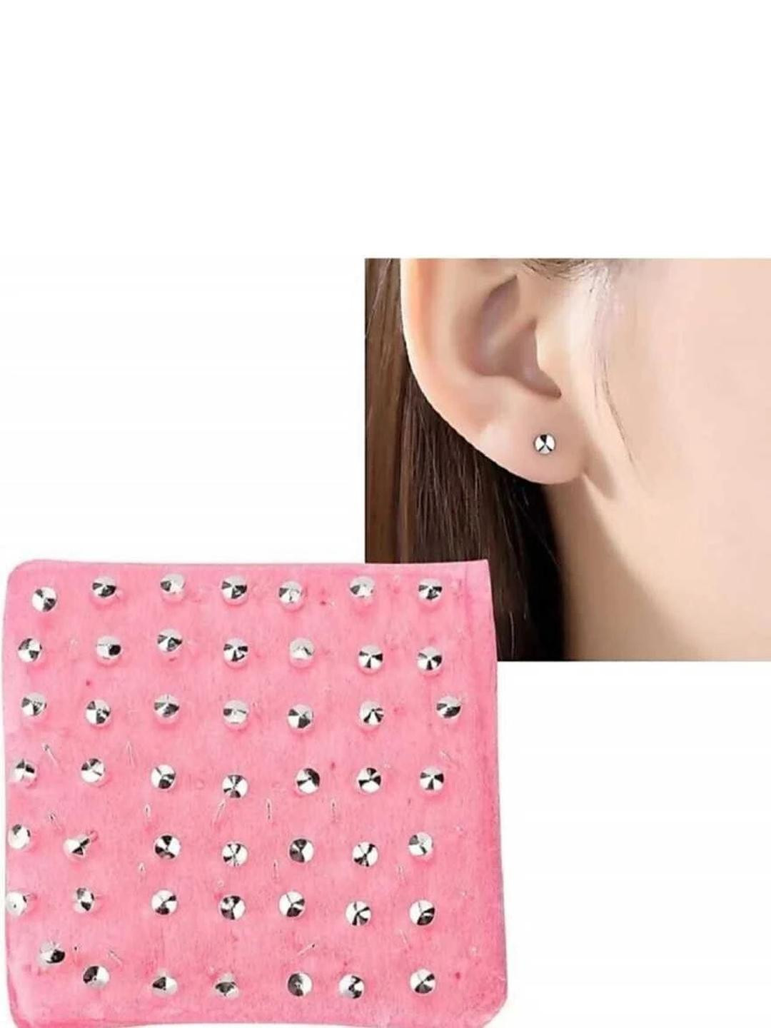Headshot Silver-Plated Alloy Earrings