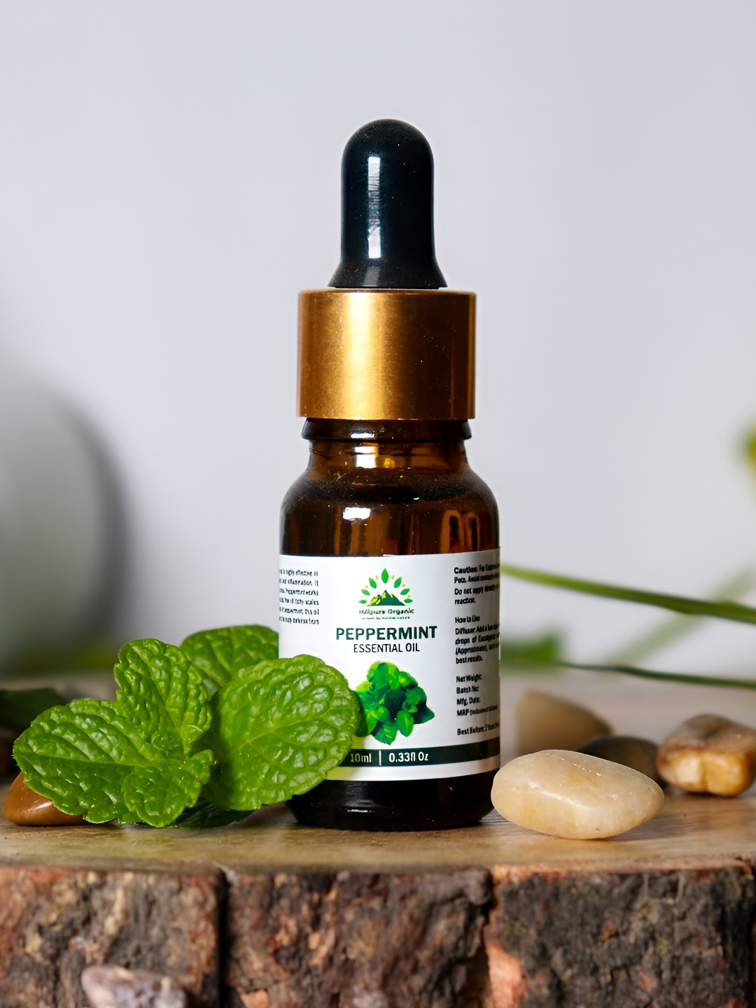 Hillpure Organic Peppermint Pure & Natural Essential Oil - 10 ml
