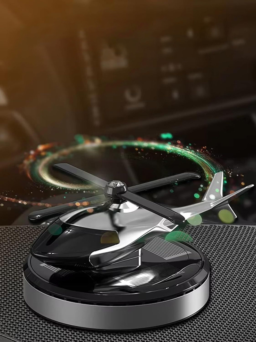 AUGEN Kids Gold Colored Helicopter Designed Showpieces