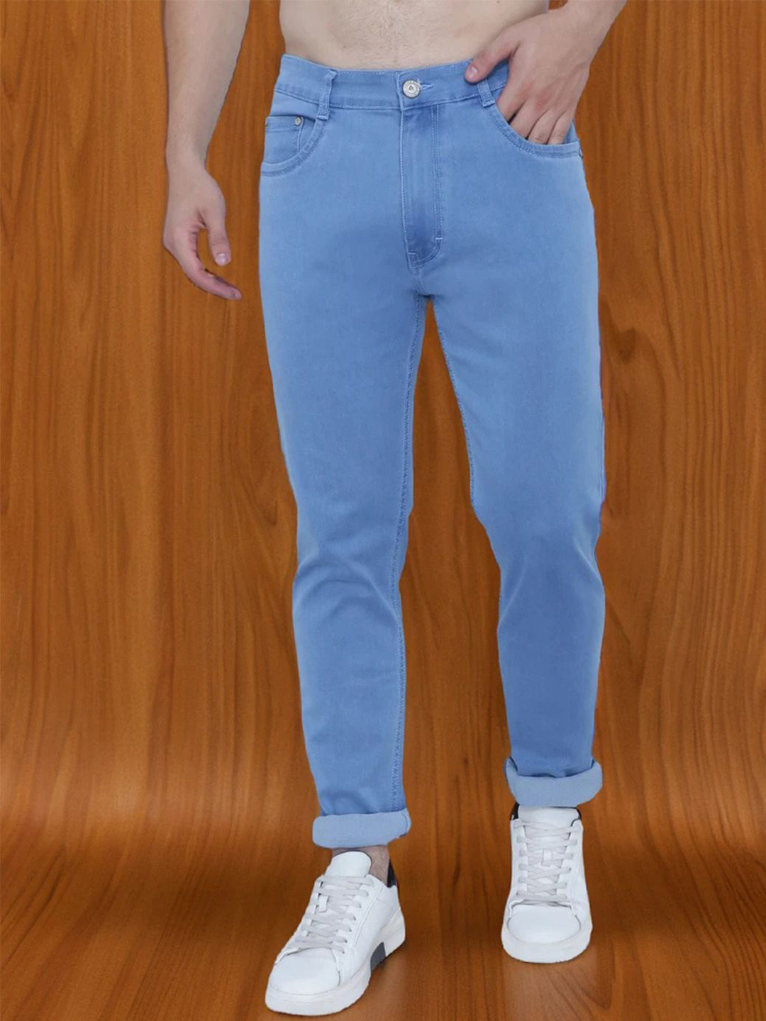 AWACK Men Comfort High-Rise Stretchable Regular Fit Denim Jeans