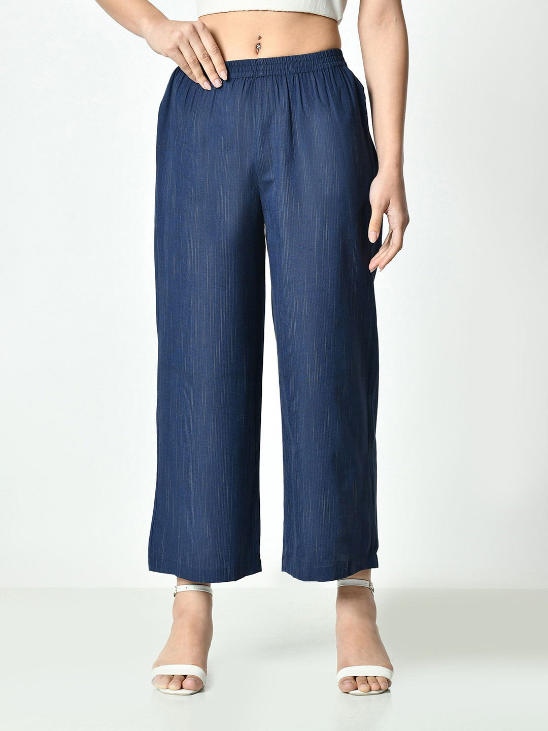 OTIRA Women Slip-On Straight Fit Palazzos