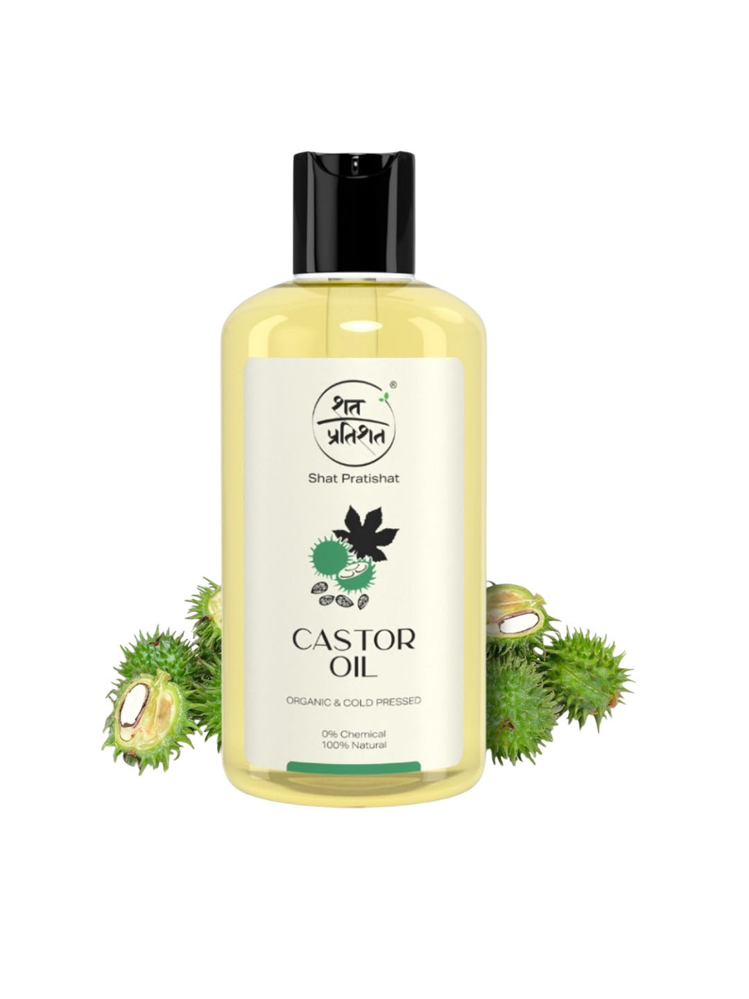 SHAT PRATISHAT Organic & Cold Pressed Castor Oil - 200 ml