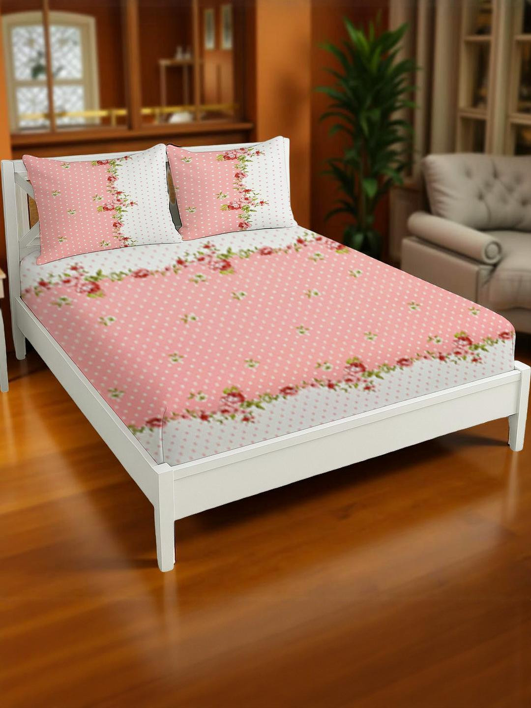 IVAZA Pink Queen Bedsheets