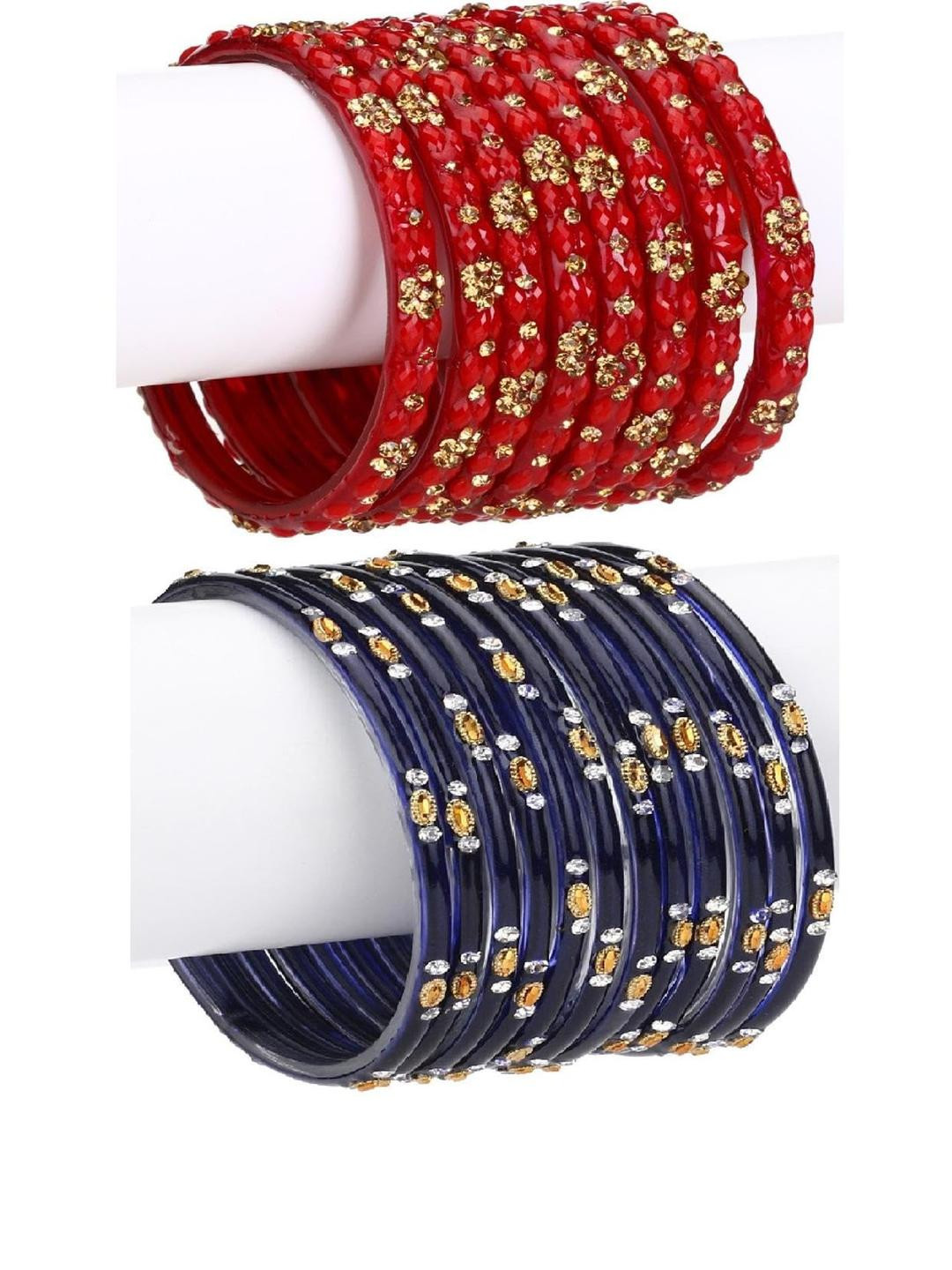 1ST TIME Set Of 20 Studded Alloy Bangles