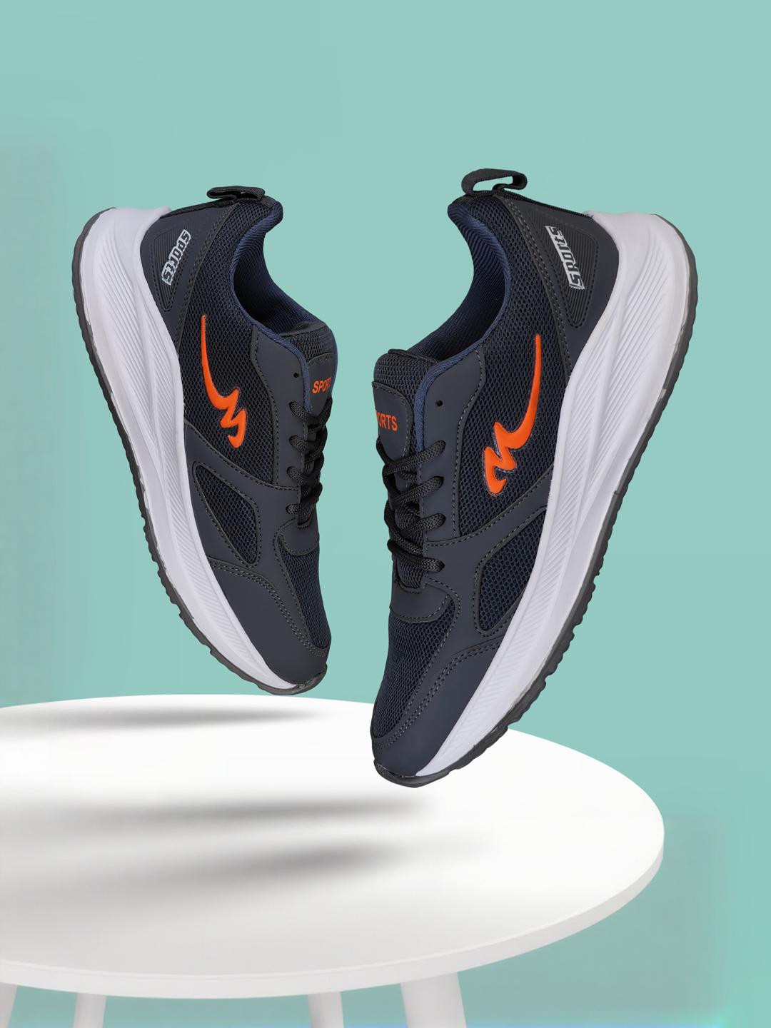 Free Kicks Grey Synthetic Leather Casual Shoes