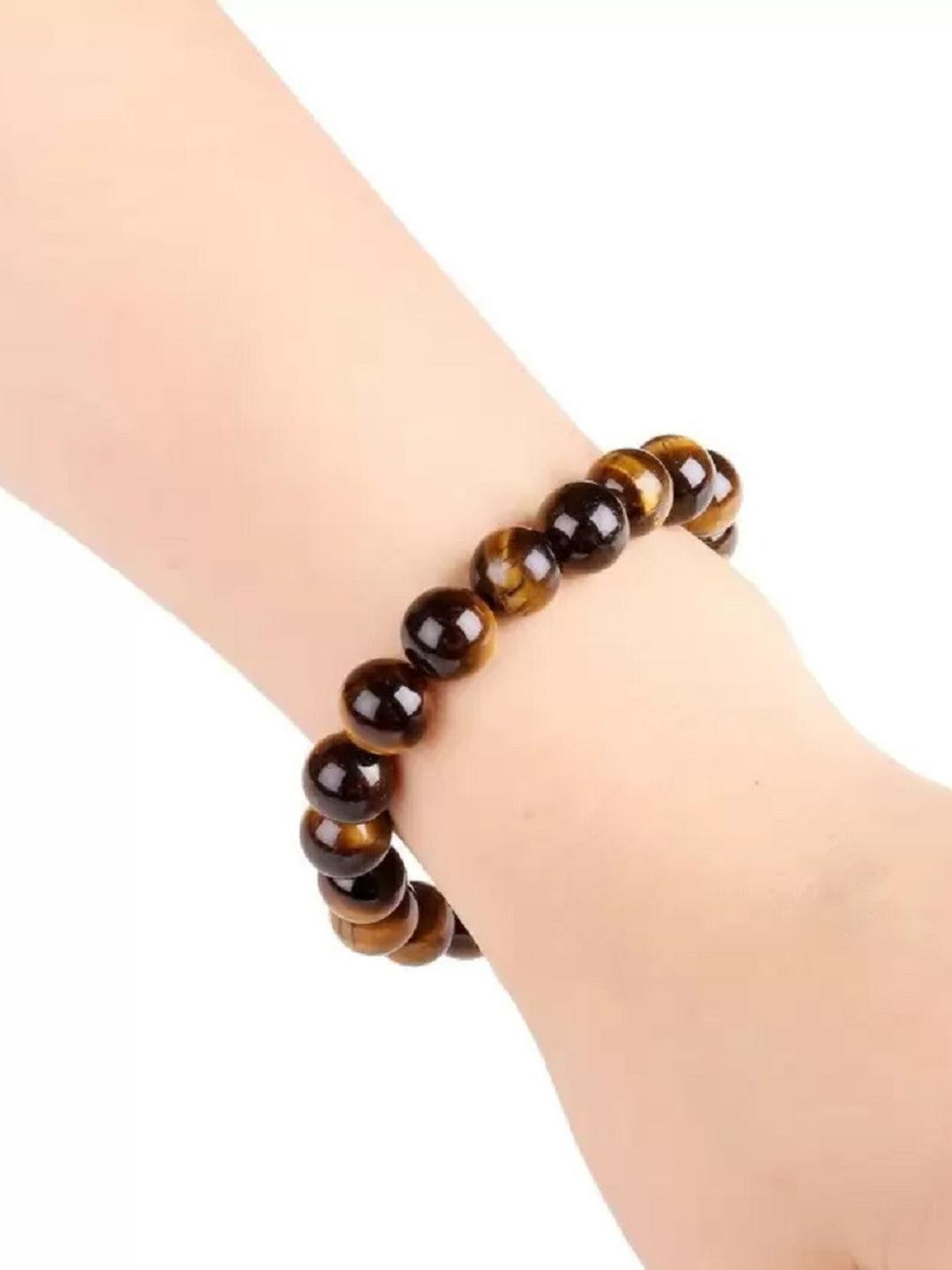 QNAM Brown Fabric Bracelet