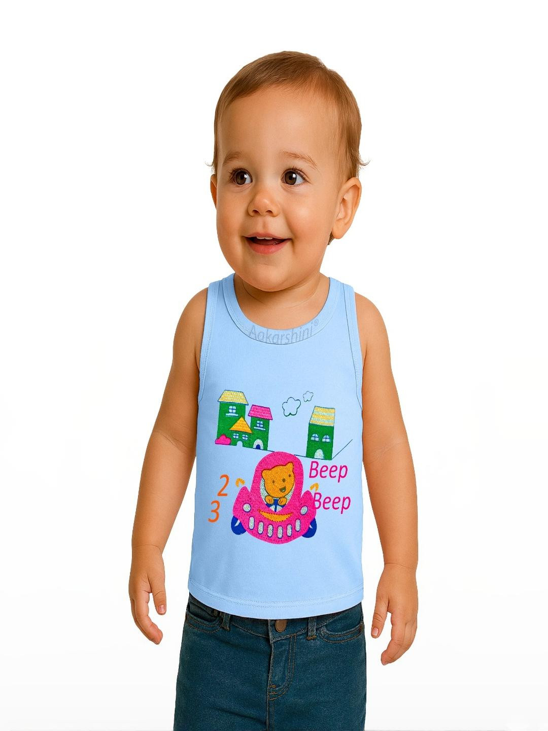 Aakarshini Unisex Kids Printed Innerwear Vest