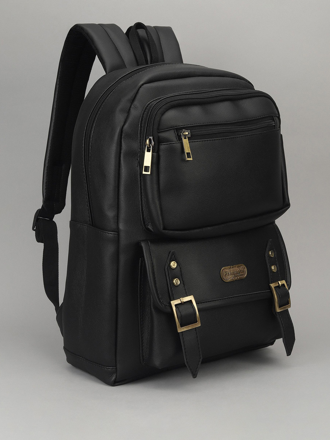 Pramadda Pure Luxury Men Solid Leather Backpack