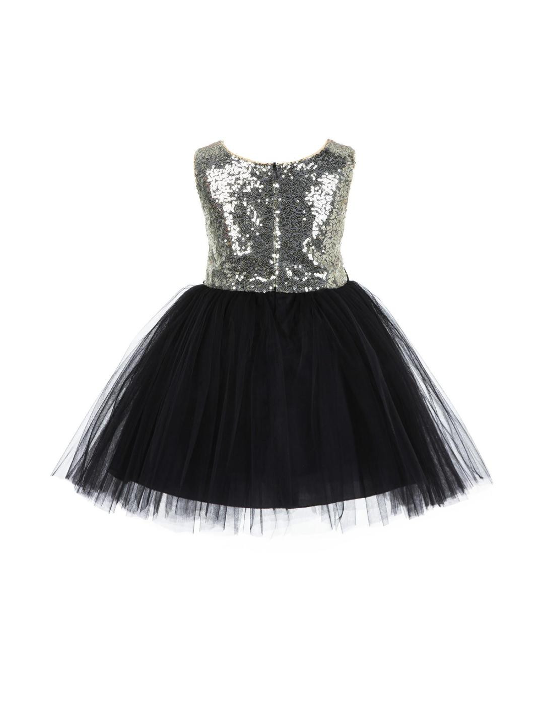 Shahina Fashion Girls Sequined Net Party Dress