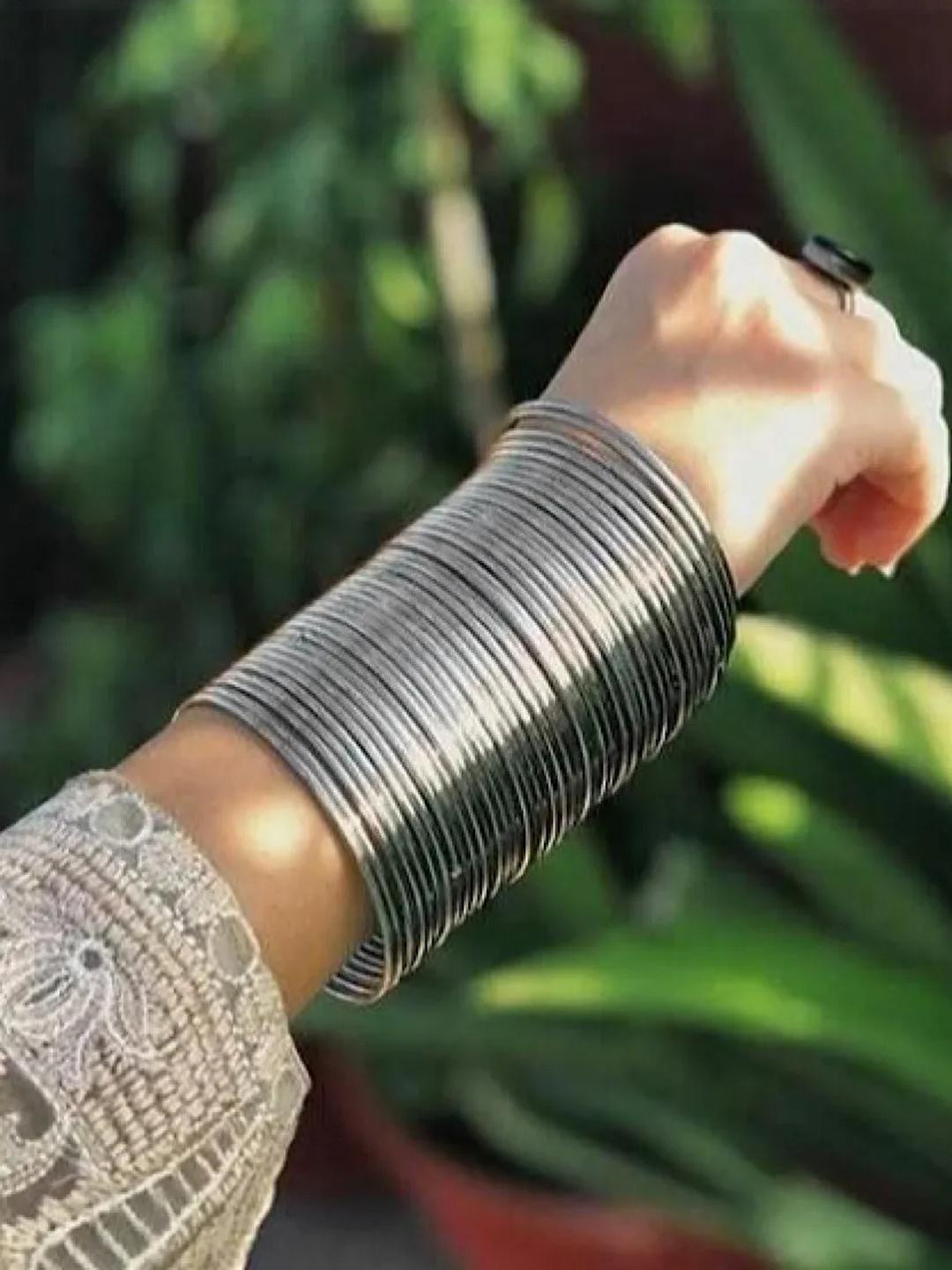 ZURIKRISHA Set of 36 Sterling Silver Bangle