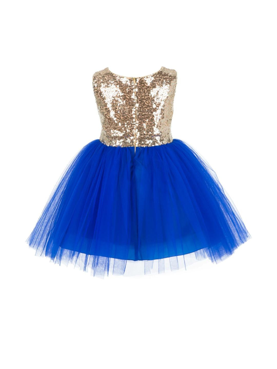 Shahina Fashion Girls Sequined Net Party Dress