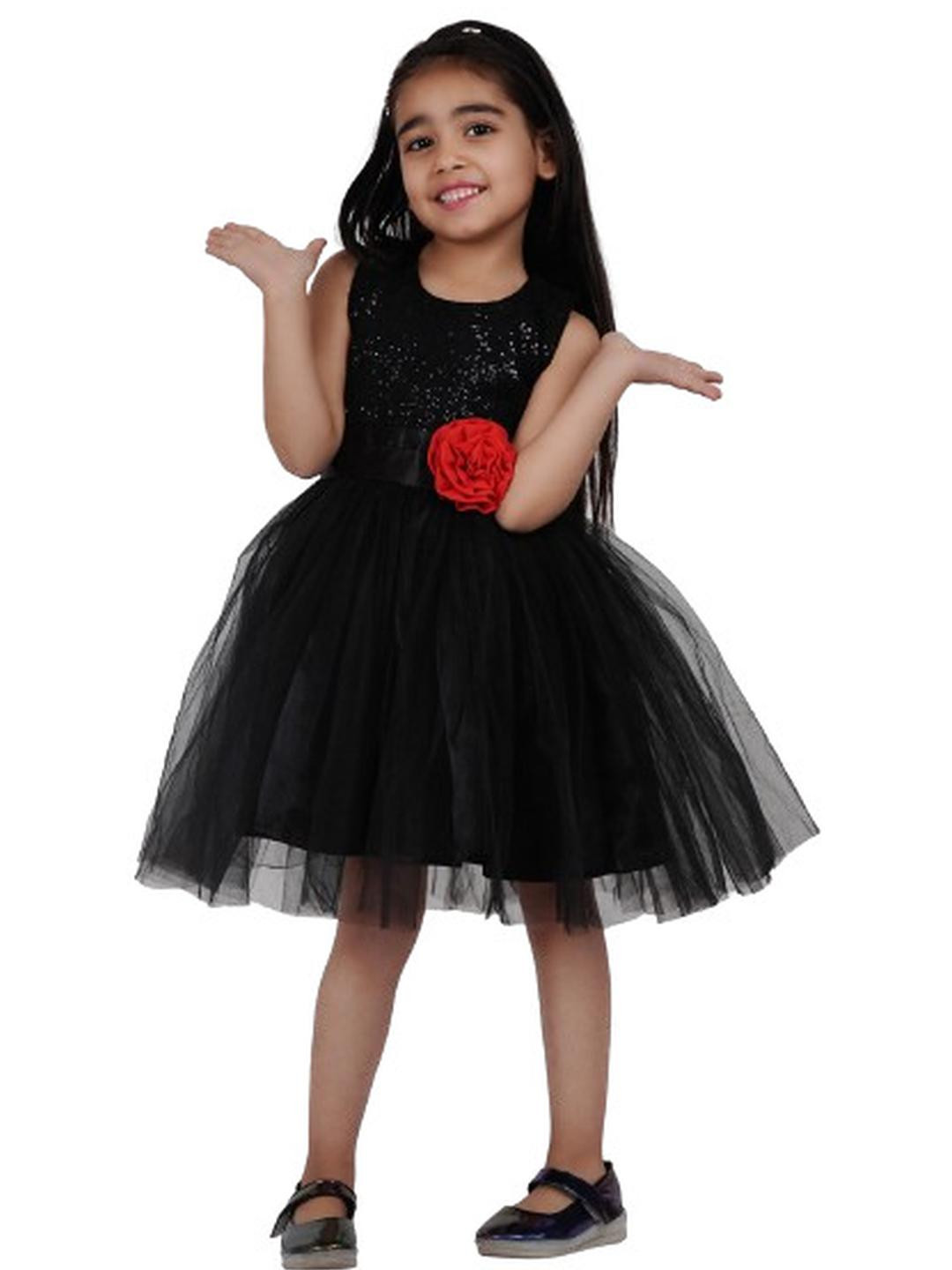 Shahina Fashion Girl's Knee Length Dress