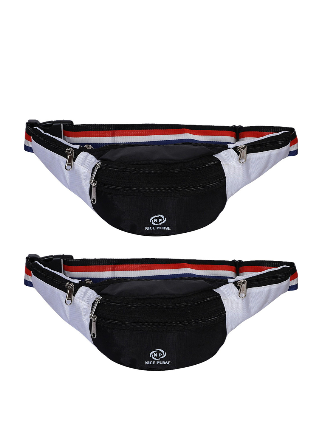 NICE PURSE Set Of 2 Textured Waist Bag