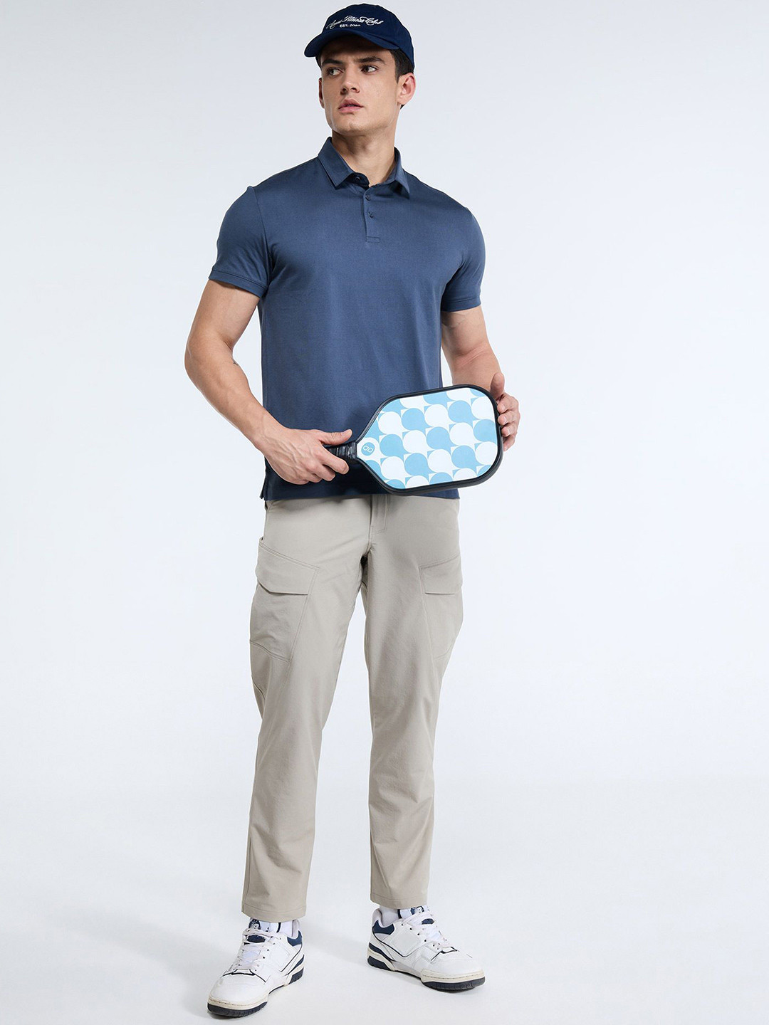 CAVA Men Ash Supima Regular Fit Polo T-Shirt