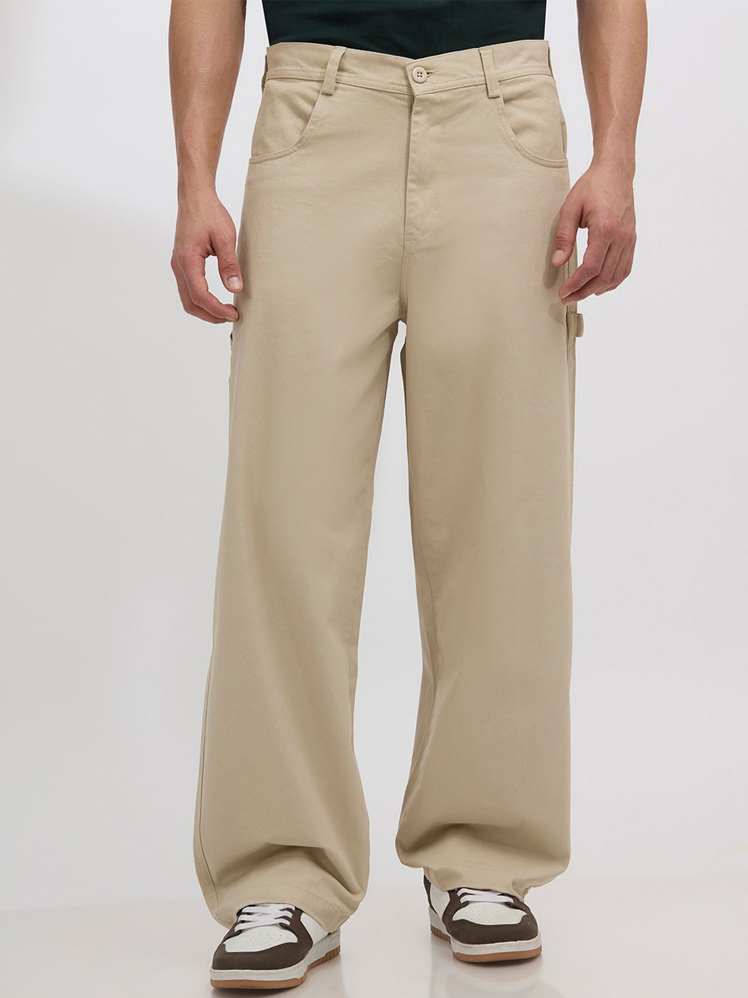 Espanshe Quinton Men Mid-Rise Supper Baggy Cotton cargo Jeans
