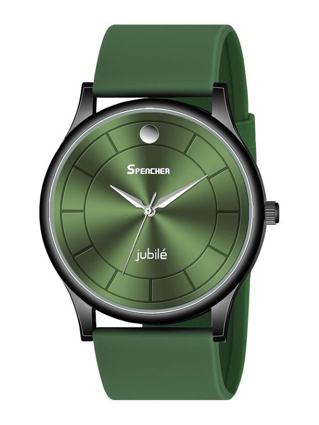 SPENCHER Men Analogue Multi Function Watch SW Dope Round Smart PVC Full Green