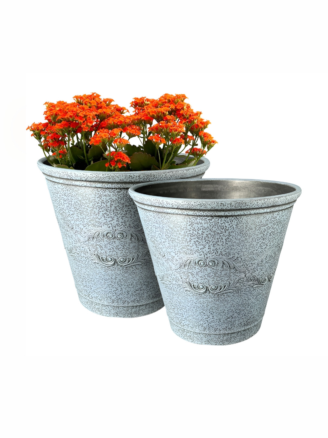 GARDEN'S NEED Tirana 2Pcs Blue Planters