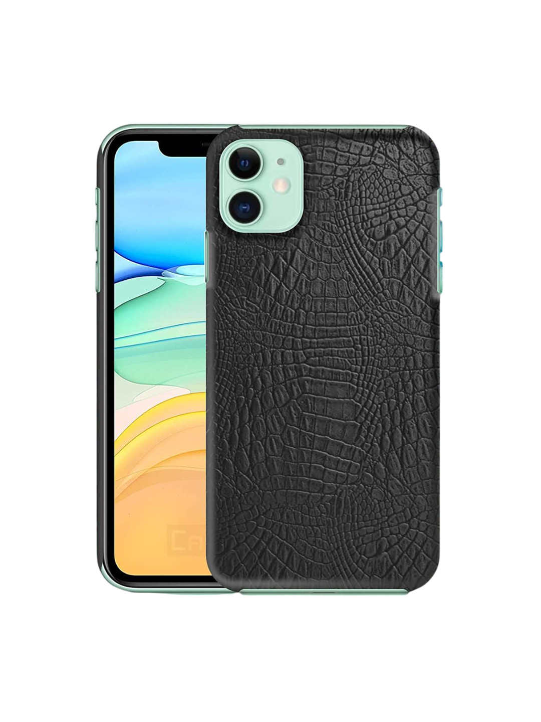 CASE CREATION Geometric Crocodile Printed Leather iPhone 5S Back Case Mobile Accessories