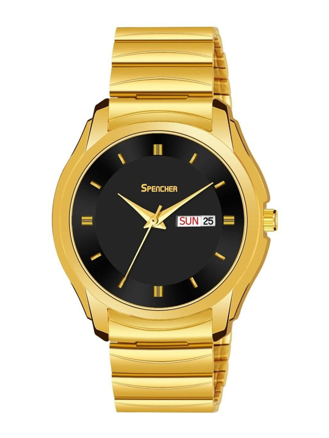 SPENCHER Men Analogue Multi Function Watch Spencher 1578SM Black Dial DD