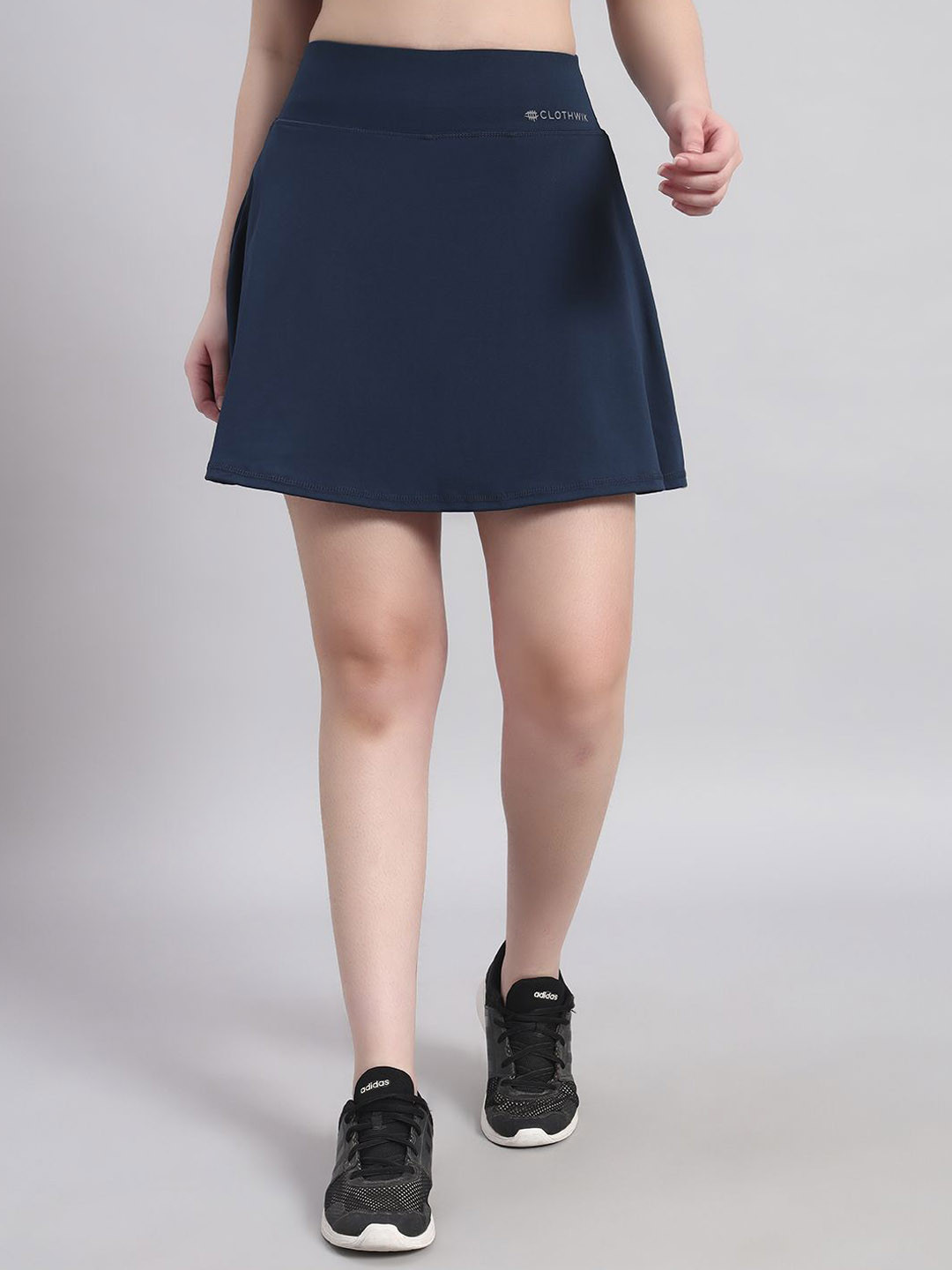 CLOTHWIK COLLECTION High-Rise Mini Skorts With Attached Inner Shorts