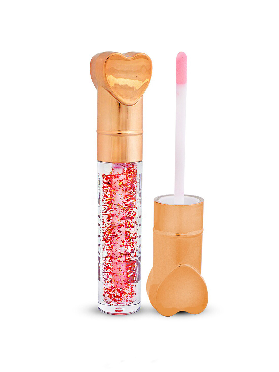 Adbeni Glittery Color Changing Lip Gloss For Dry & Chapped Lips - 10ml - Gold Heart