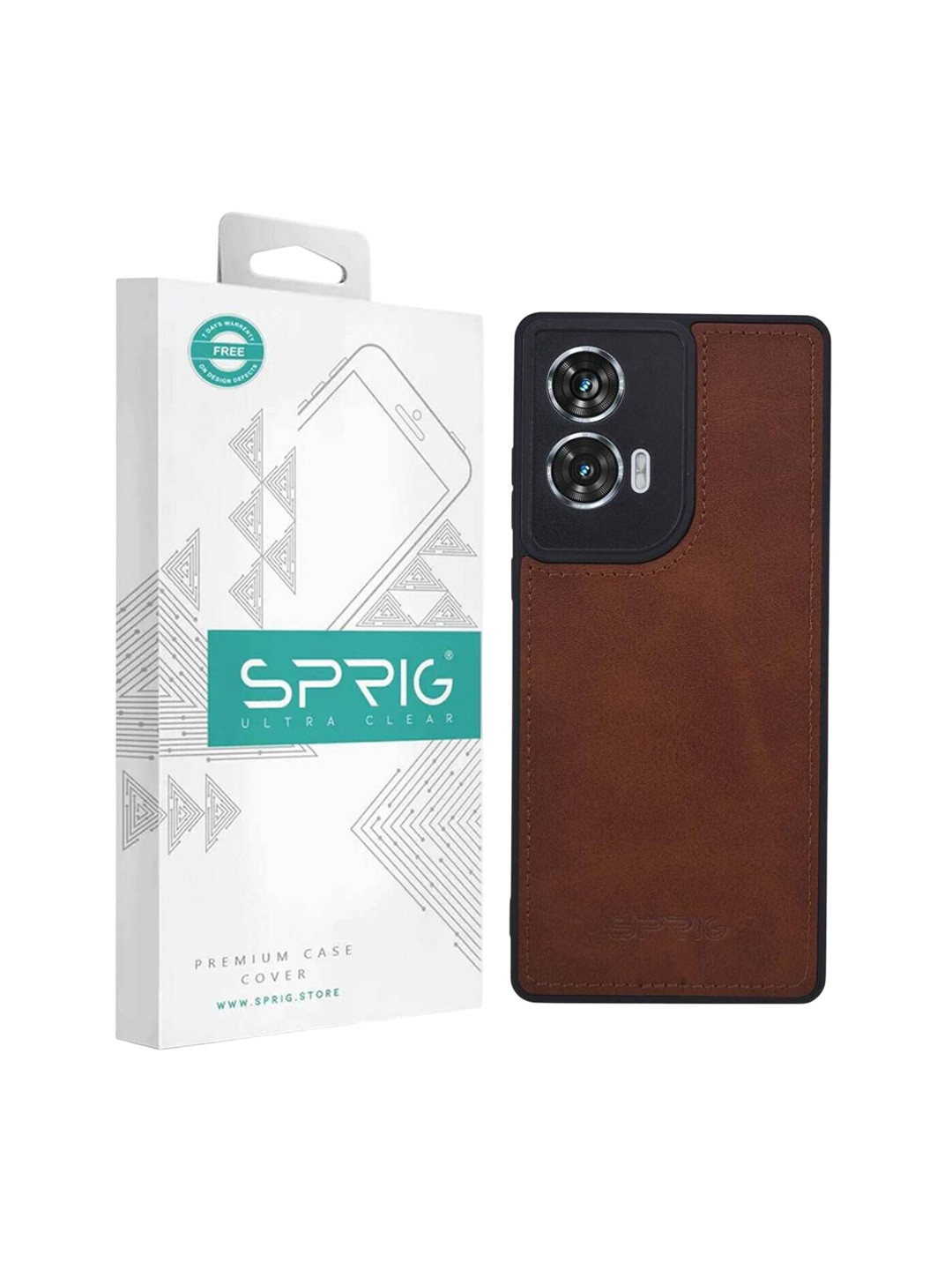 SPRIG Motorola Edge 50 Fusion Matte PU Leather Back Cover