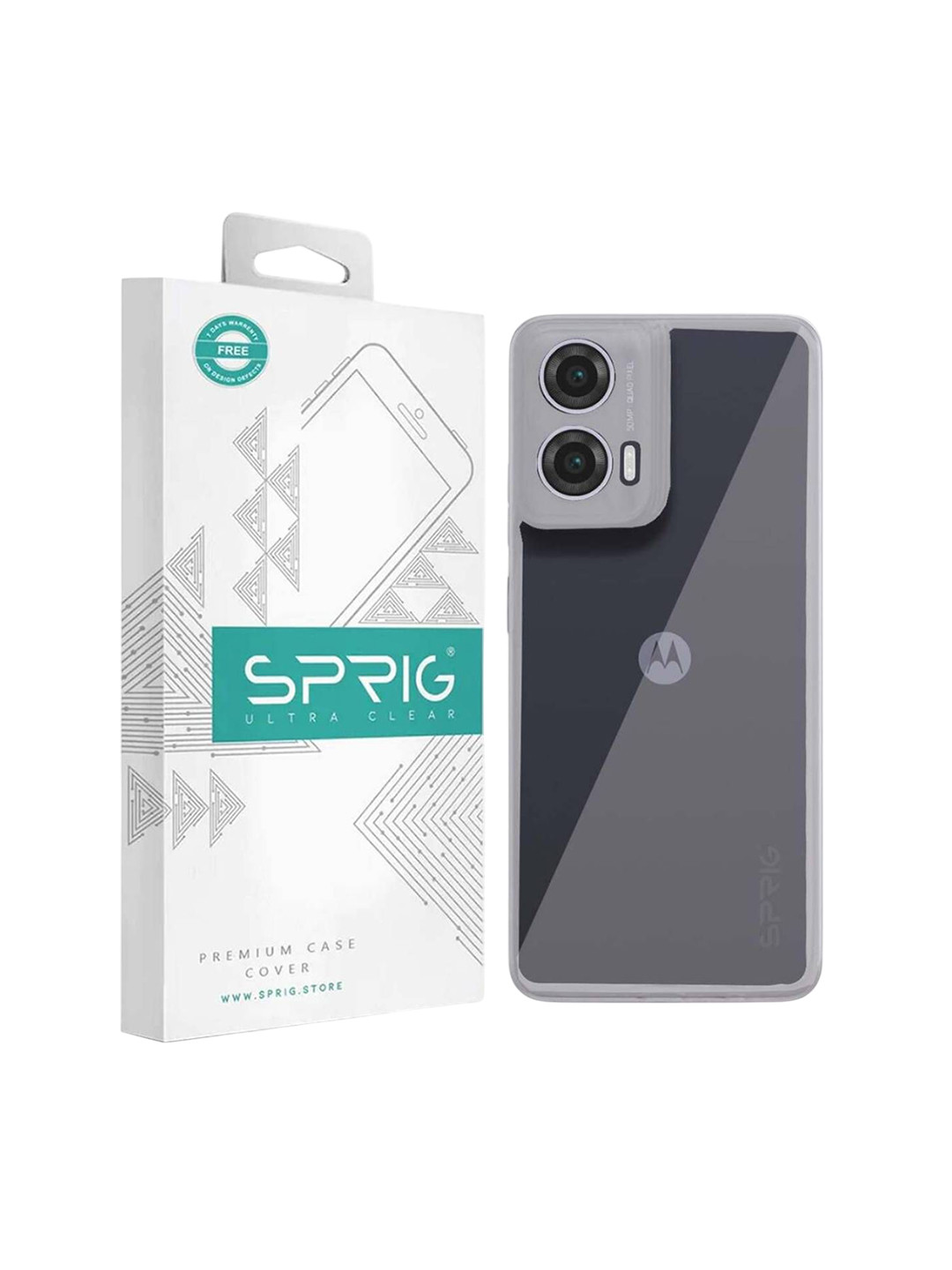 SPRIG Motorola G35 Transparent UV Grade Back Cover