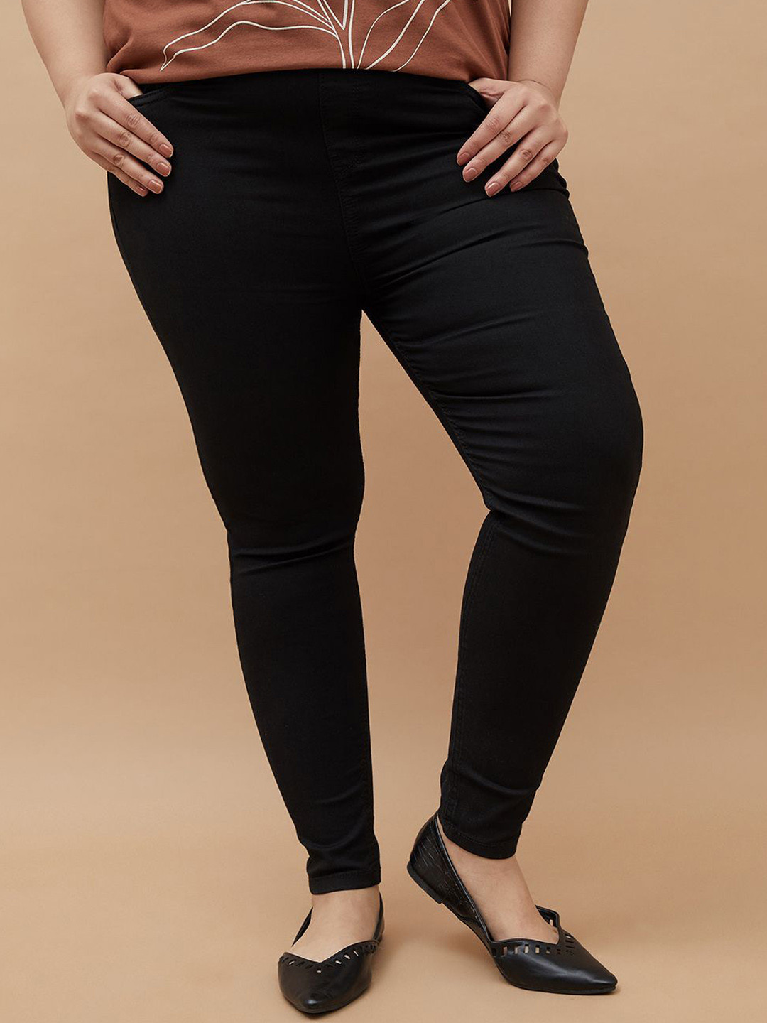 Nexus by Lifestyle Women Slim Fit Mid-Rise Cotton Plus Size Jeans