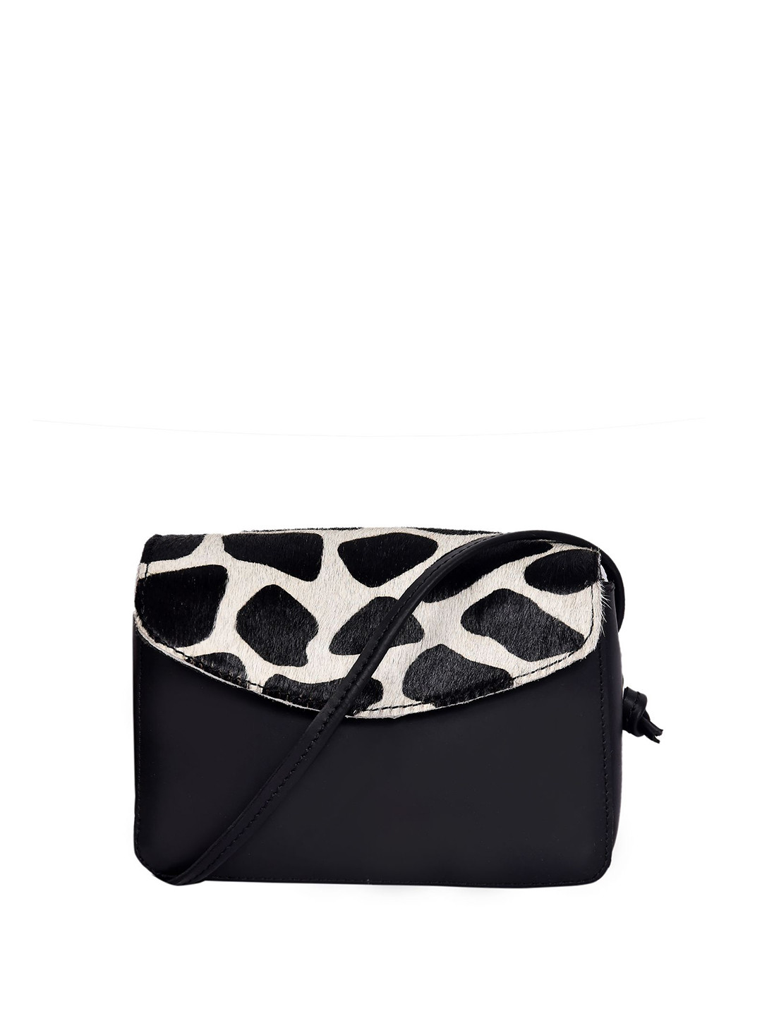 Celtic Abstract Printed Leather Crossbody Sling Bag