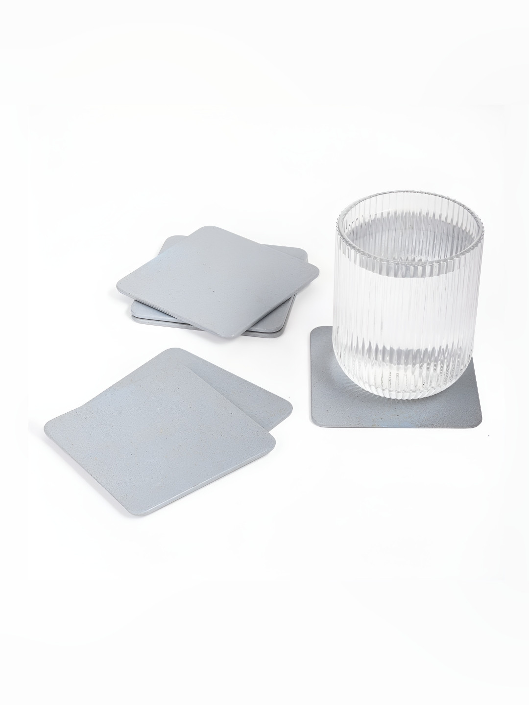 IRIDA NATURALS 6-Pcs Blue Square Coasters