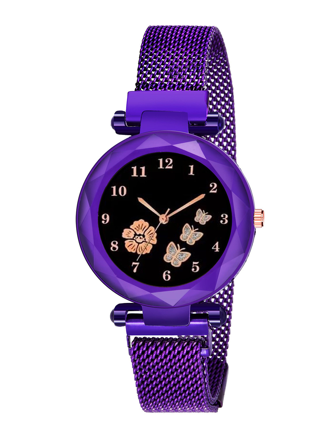 CERO Unisex Printed Dial & Stainless Steel Bracelet Style Straps Analogue Multi Function Watch