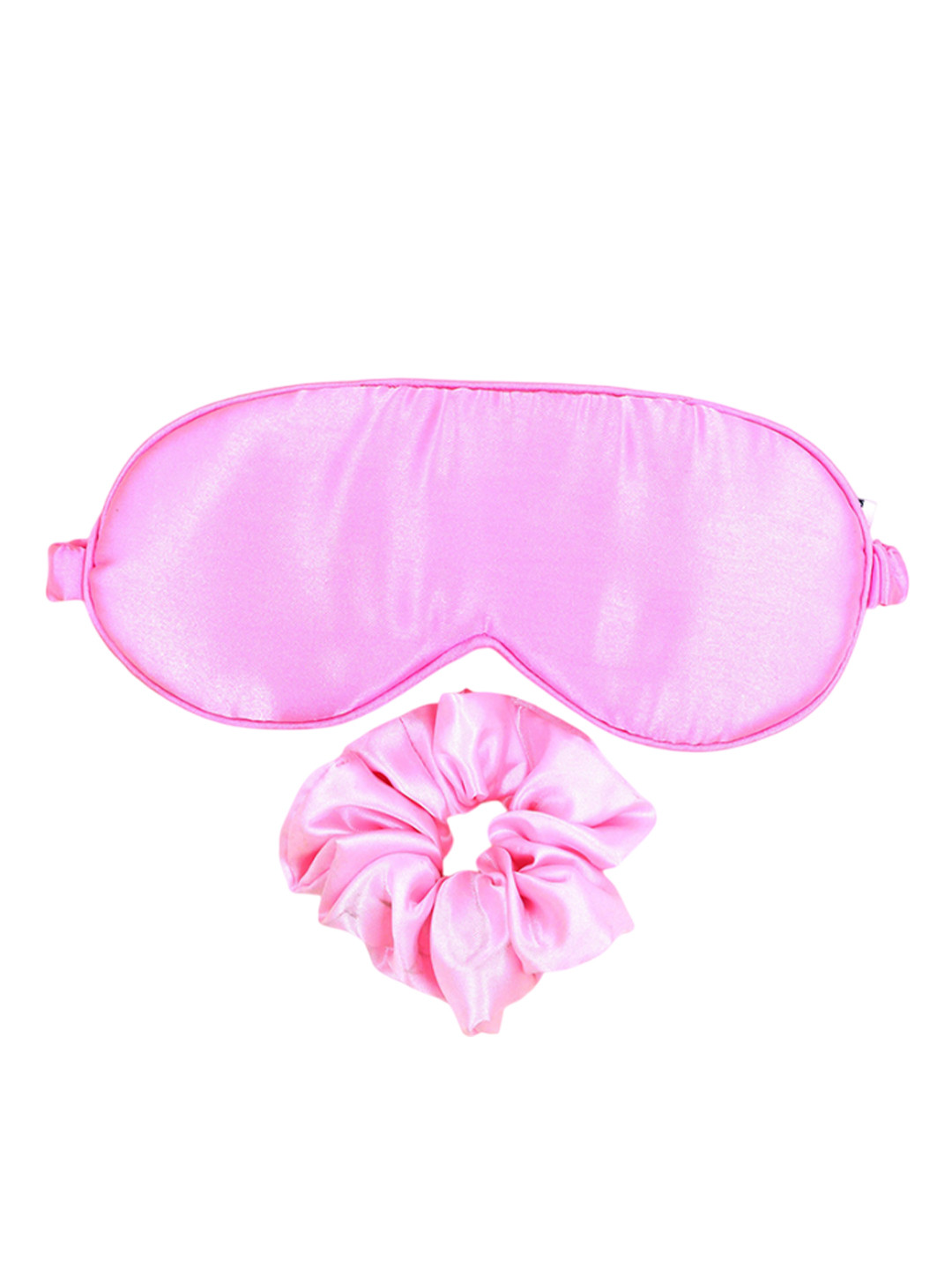 KLIYARA Set Of 2 Satin Eye Mask With Scrunchies