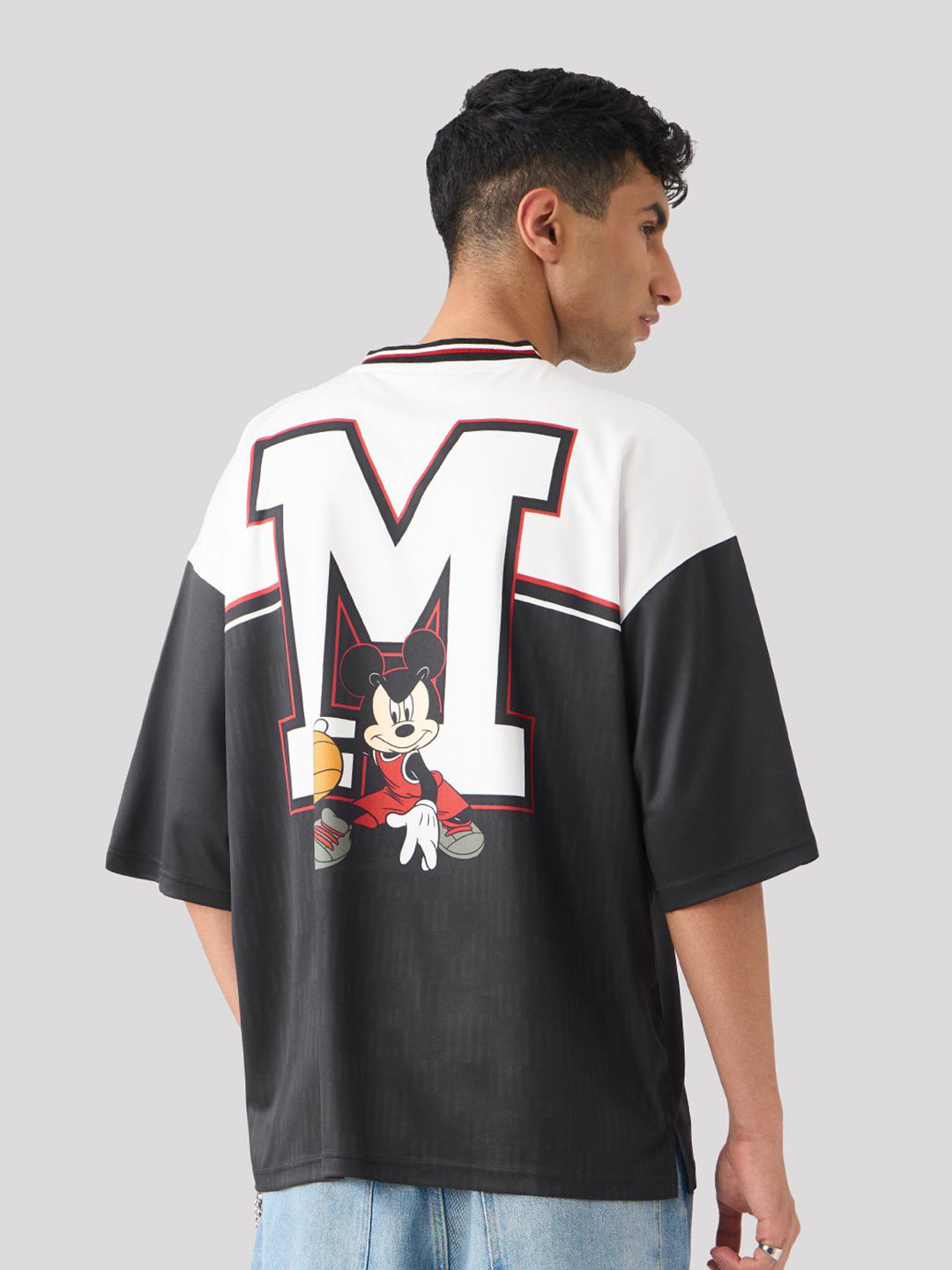 The Souled Store Official Men Mickey Mouse: Slam Dunk Multicolor Oversized Fit Jerseys