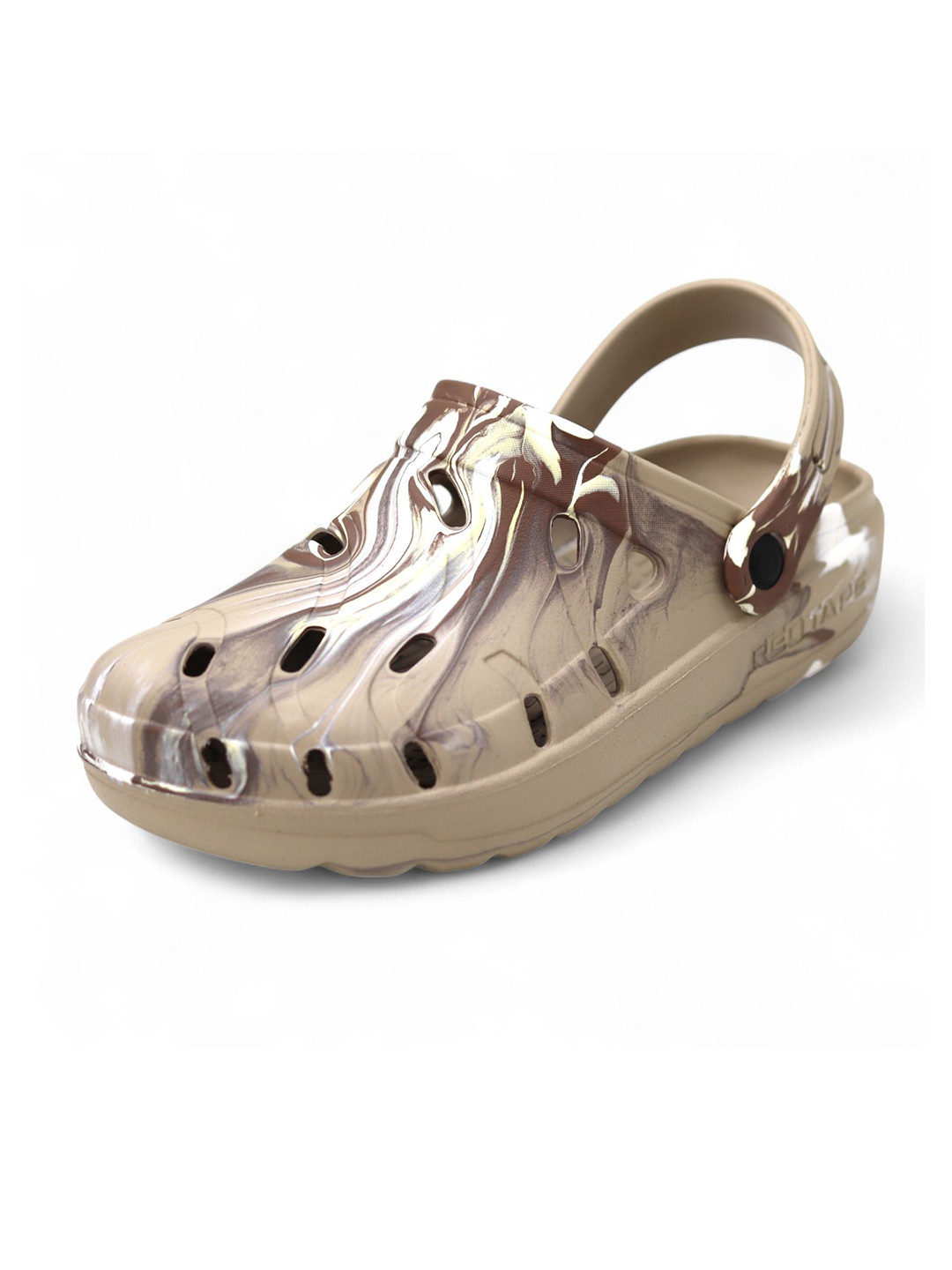 Red Tape Men Marble Effect Clogs Flip Flops