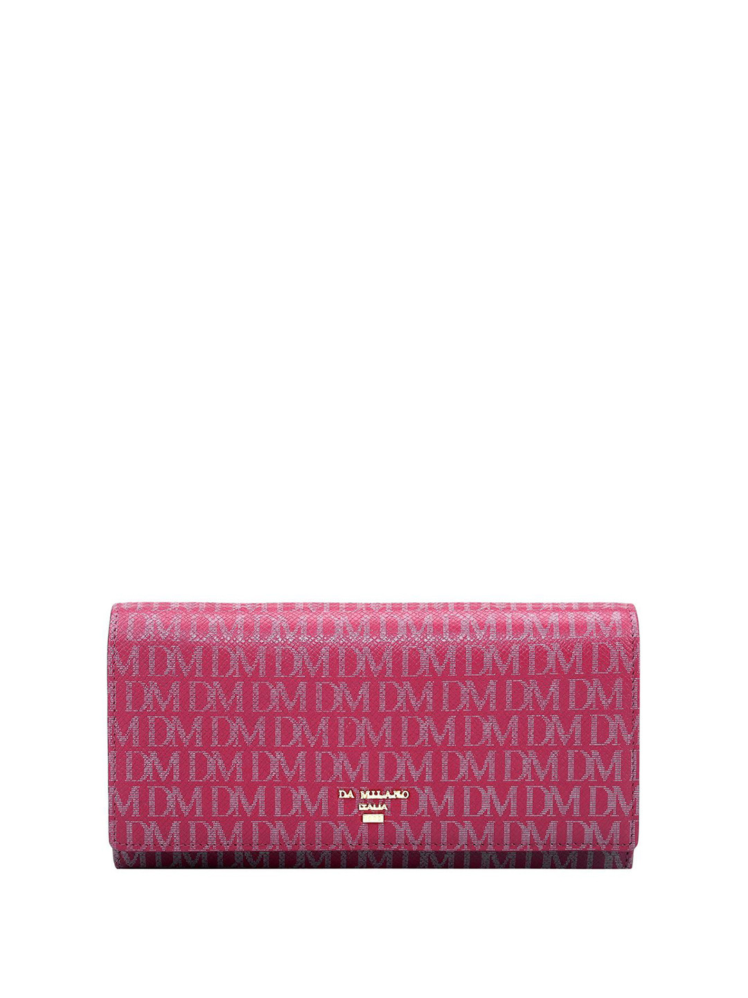 Da Milano Women Brand Logo Printed Leather Envelope
