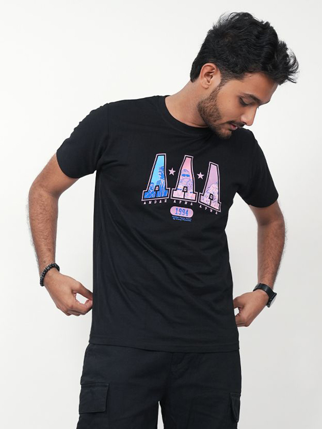 Ascend 47 Andaz Apna Apna: The Classic Black T-Shirt