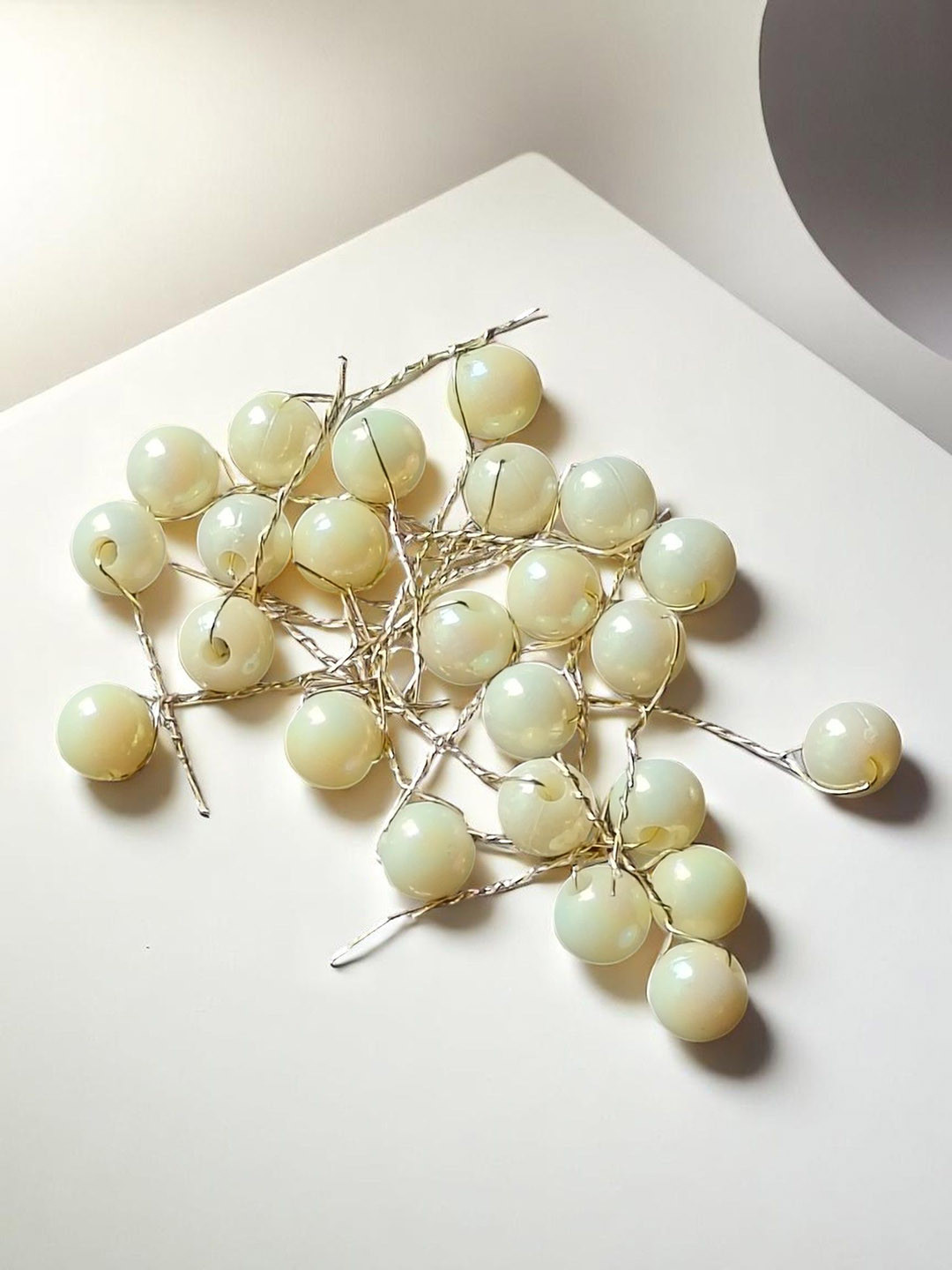 CHANDERKASH Set Of 24 Bridal U-Shaped Pearls Hair Pins