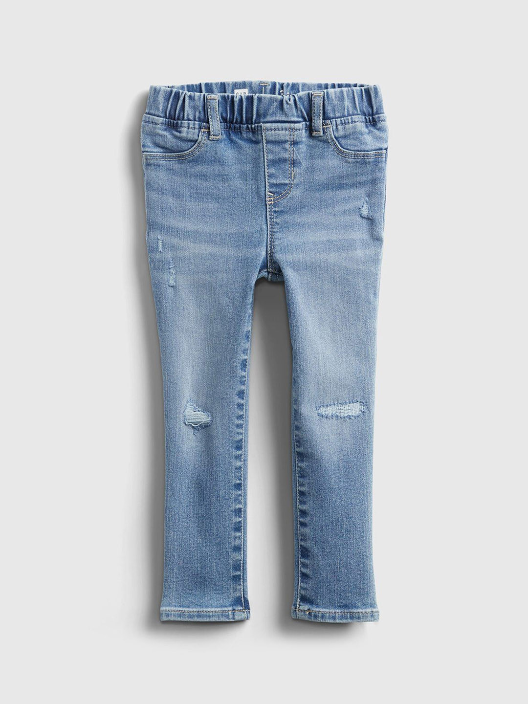 GAP Girls Skinny-Fit Mid-Rise Ripped Jeans