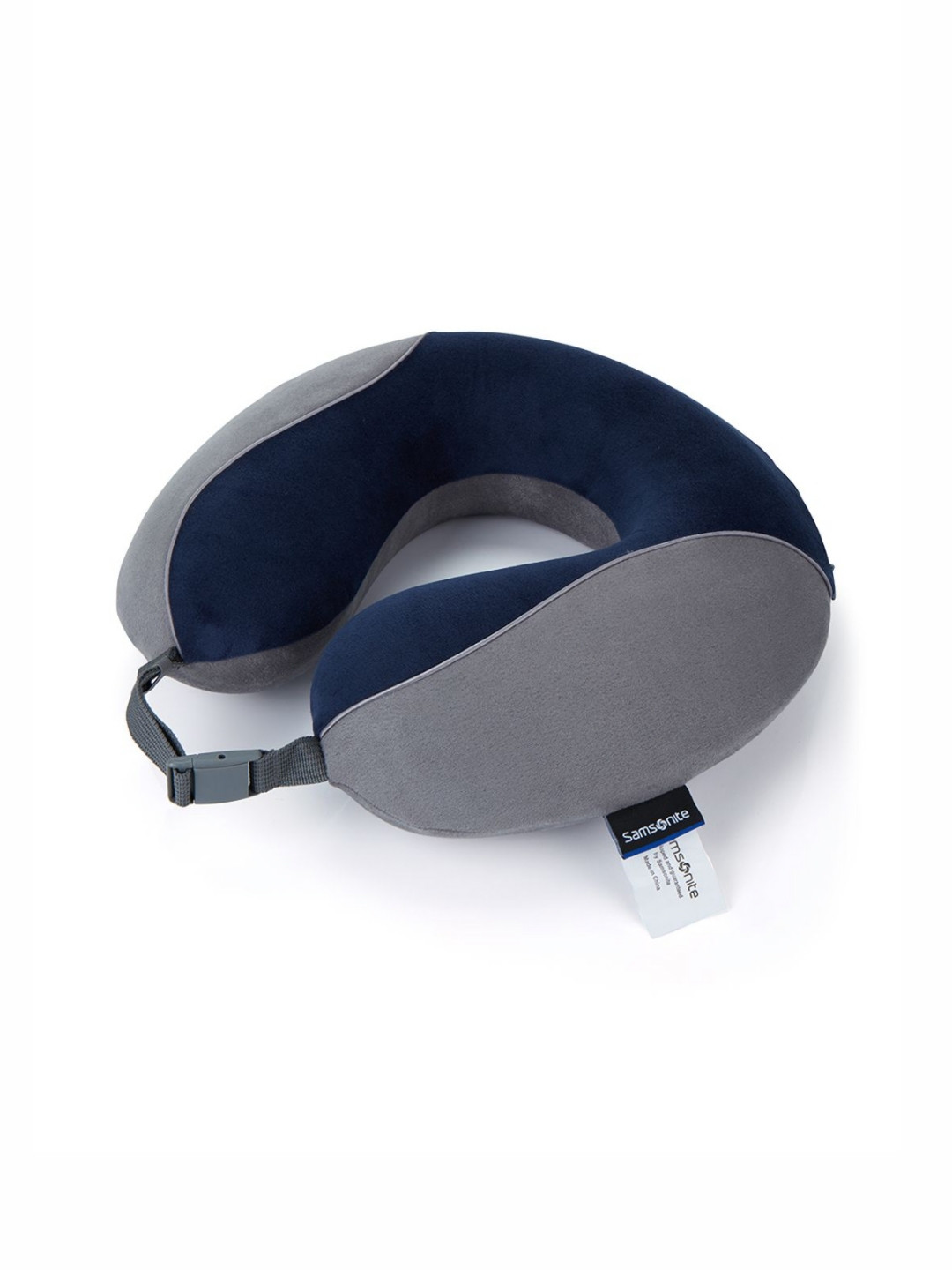 Samsonite Blue And Grey Memory Foam Lightweight Sleep Pillow