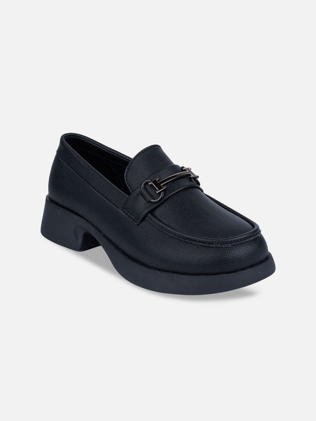 iD&U Women Block Heel Slip On Loafers